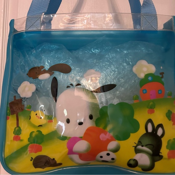 Clear Pochacco clear tote bag with zipper - Picture 2 of 5